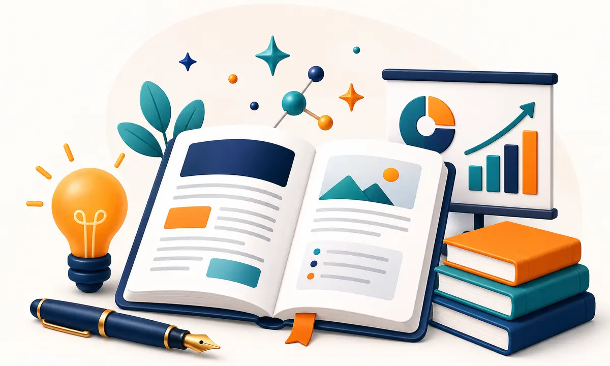 Practical articles and ideas illustration